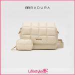Badura BEIGE Leather Bag LIB-128GR