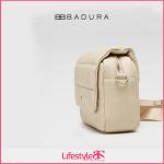 Badura BEIGE Leather Bag LIB-128GR