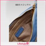 Badura Purple Leather Handbag LIB-167GR
