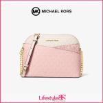 Jet Set Travel Color-Block Signature Crossbody Bag